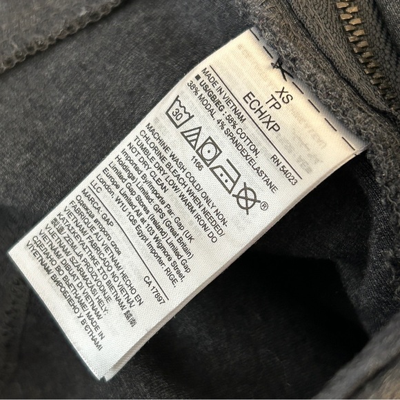 ❤️ GAP Dark Gray Casual Side Zip Legging Pants Size XS - Picture 8 of 9